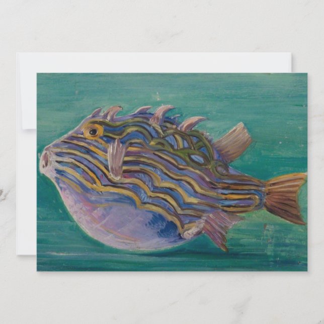 Exotisk tropisk fisk (undervatten) (Marianne North Kort (Framsida)