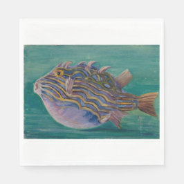 Exotisk tropisk fisk (undervatten) (Marianne North Pappersservett