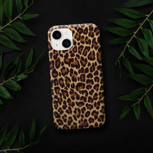 Exotisk utskrift av faux leopard tough iPhone 6 skal