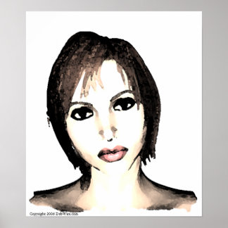 Exotisk utskrift av skönhet poster