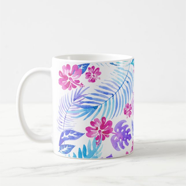 Exotiska blommor kaffemugg (Vänster)