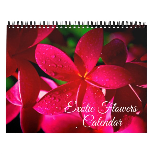 Exotiska Blommor Kalender (Omslag)