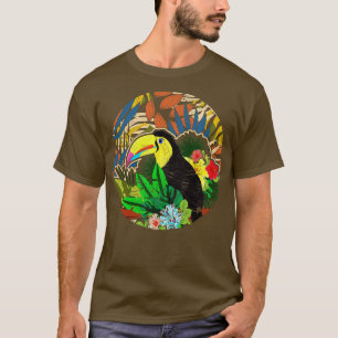 Exotiska blommor Ornitholog Bird Watcher Exotic B T Shirt