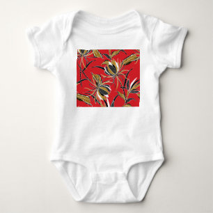 Exotiska blommor: Polka Dot-Vintagen T Shirt