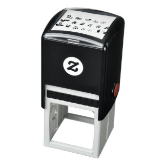 exotiska djur-leopard-apa självfärgande stämpel