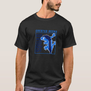 Exotiska djurgeckos Cute Lizard Crested Gecko T Shirt