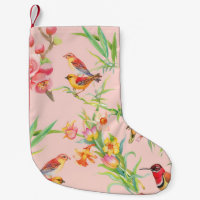 Exotiska fåglar: Blommigt av Vintage Sömlös.
