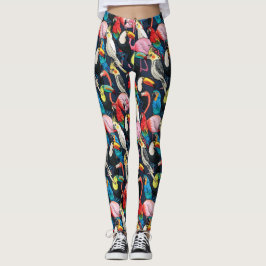 Exotiska fåglar leggings