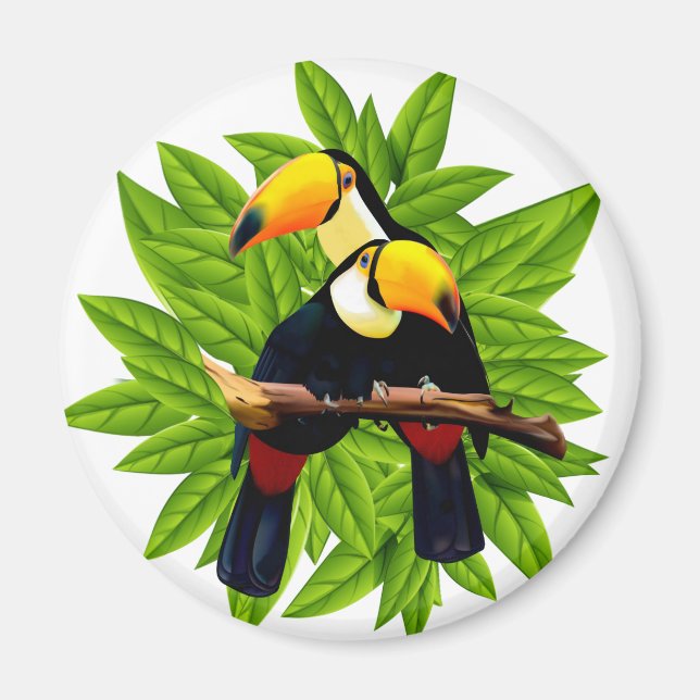 Exotiska fåglar magnet (Framsidan)