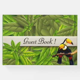 Exotiska fåglar Personlig Guest Bok