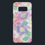 Exotiska färgstarka tropiska blommor Mönster Uncommon Samsung Galaxy S8 Skal<br><div class="desc">Färgfulla tropiska exotiska blommor kollage mönster.</div>