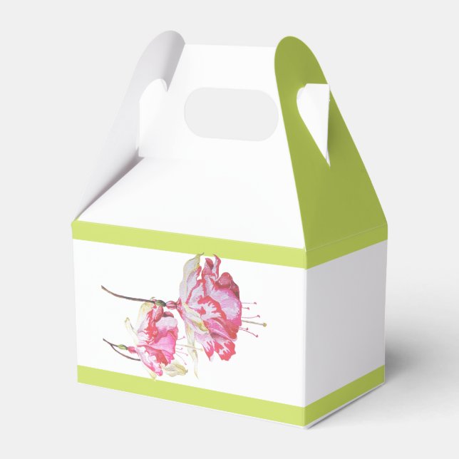 Exotiska Fuchsior på en Gavel Presbox  Presentaskar (Framsidan Sidan)