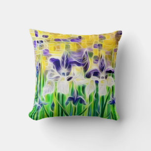 Exotiska iris under sommaren kudde