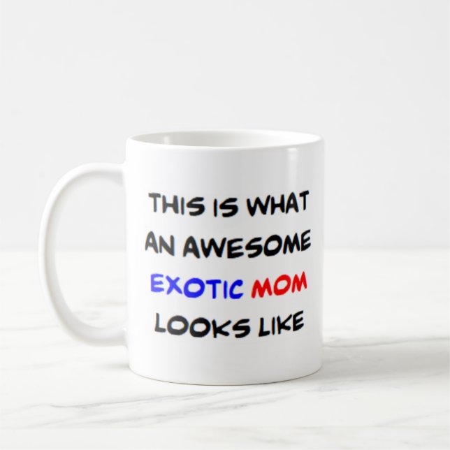 exotiska mamma, fantastisk kaffemugg (Vänster)
