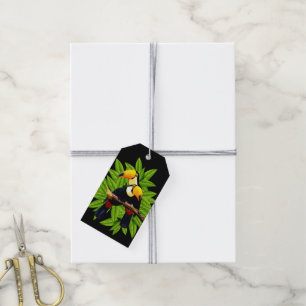 Exotiska Toucans Presentetikett