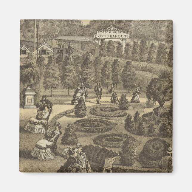 Exotiska trädgårdar och Nurseries i New jersey Magnet (Framsidan)