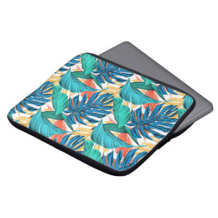 Exotiska tropiska Löv Laptop Fodral