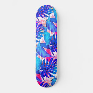 Exotiska tropiska Löv - Mini Skateboard Bräda 18,5 Cm