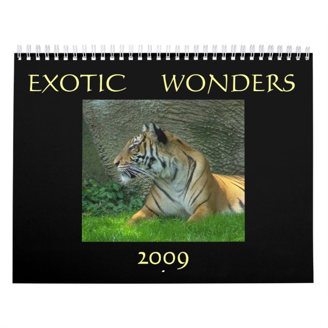 Exotiska under 2009 kalender (Omslag)