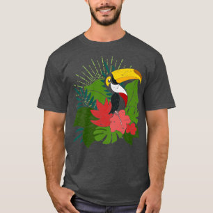 Exotiska växter Ornithology Bird Fågelskådare Trop T Shirt