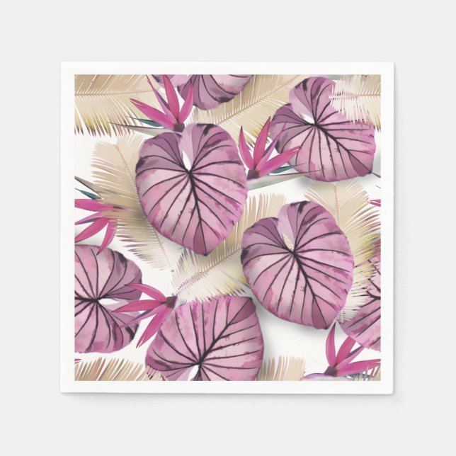 Exotiska växter pappersservett (Framsidan)