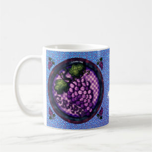 Exotiska vindruvor kaffemugg