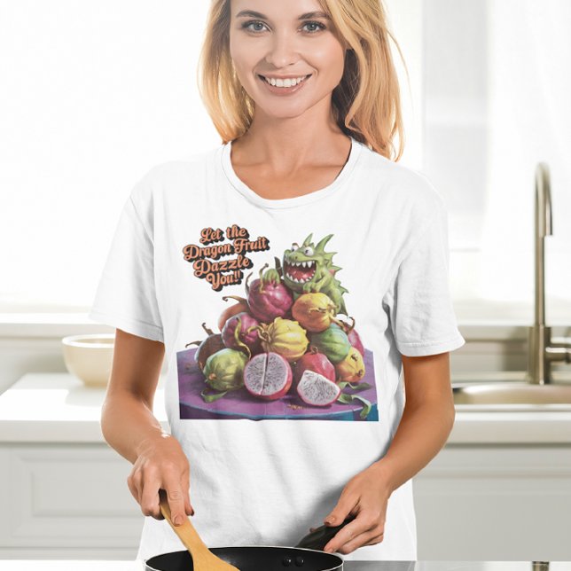 Exotiskt Dragon Fruit Adorning Wooden Bord T Shirt (Skapare uppladdad)
