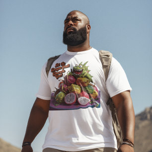 Exotiskt Dragon Fruit Adorning Wooden Bord T Shirt