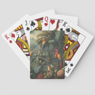 Exotiskt Fågelhus och Lyxig Botanisk Pineapple Gro Casinokort