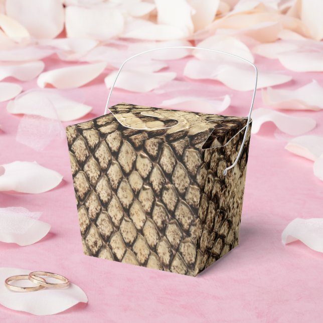 Exotiskt fet orm-skaldjur, mönster modern presentaskar (Bröllop)