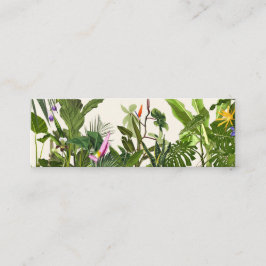 Exotiskt grönt djungellandskap. lojalitetskort