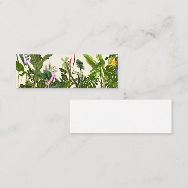 Exotiskt grönt djungellandskap. lojalitetskort (Fram/baksida)