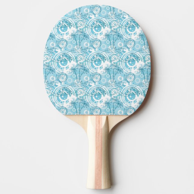 exotiskt havmönster pingisracket (Framsidan)