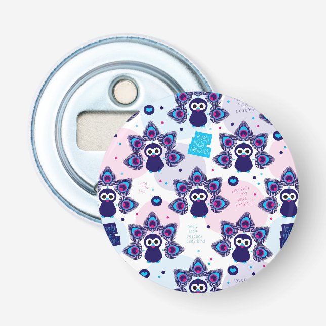 exotiskt india påfågelmönster flasköppnare (Framsidan)