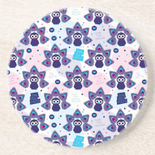 exotiskt india påfågelmönster underlägg