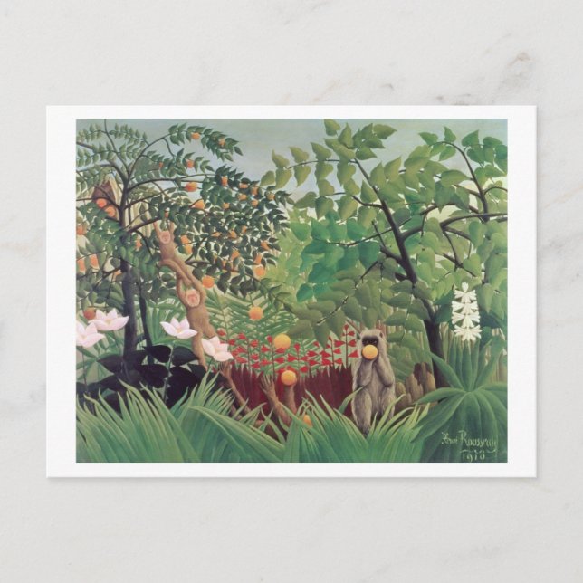 Exotiskt Landskap, 1910 Vykort (Framsida)