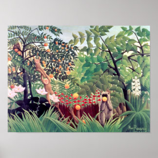 Exotiskt landskap, Henri Rousseau Poster