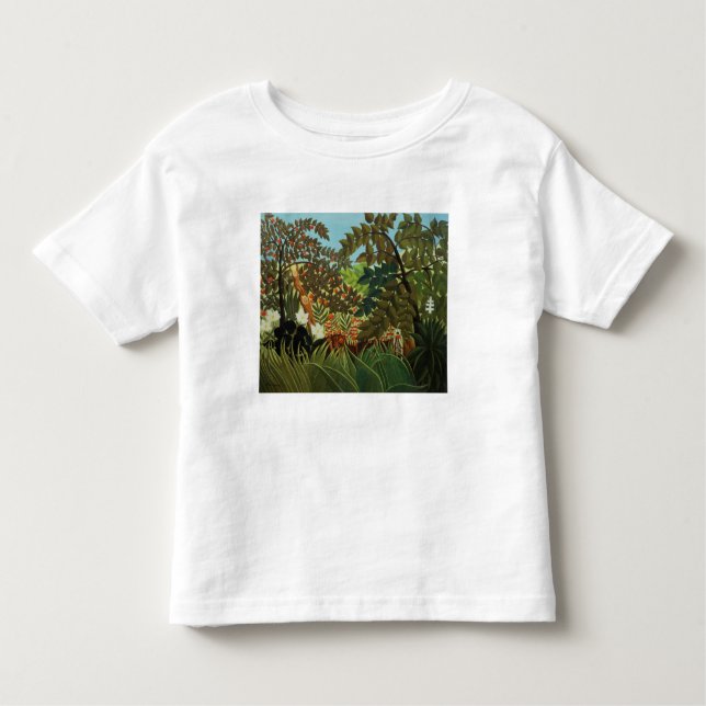 Exotiskt landskap tee (Framsida)