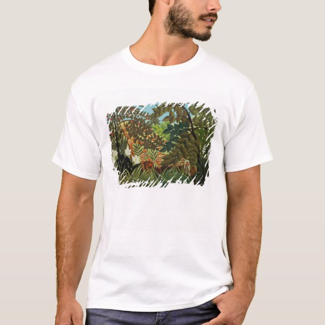 Exotiskt landskap tee (Framsida)