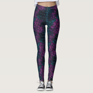 Exotiskt Motiv Kronblad Damkläder Träning Leggings
