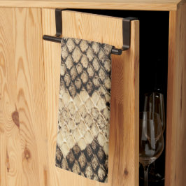 Exotiskt skaldjur för orm, struktur mönster kökshandduk