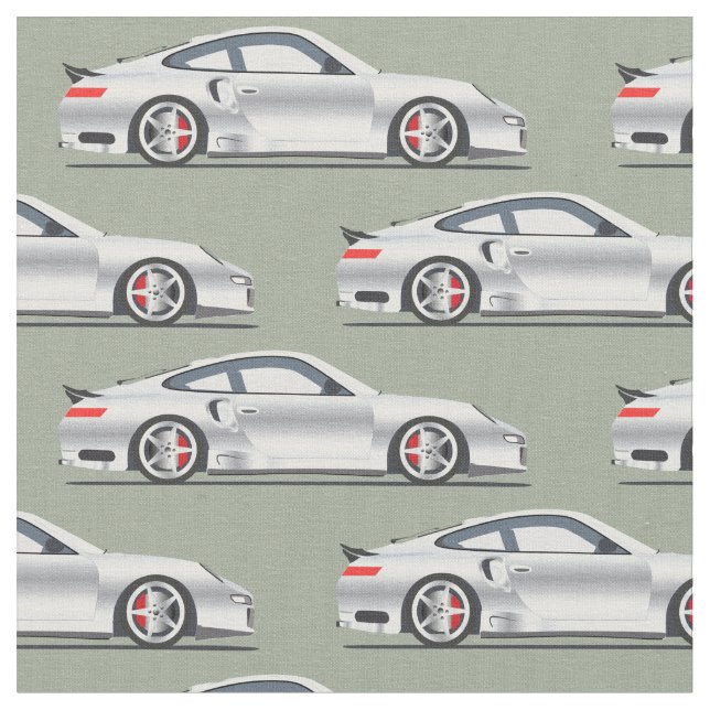 Exotiskt sportbiltyg för sticka tyg (Närbild)