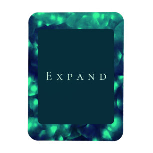 "Expandera", Anpassadets meddelande Foto Magnet