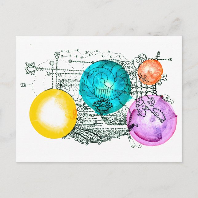 Expandera flersidig konst vykort (Framsida)