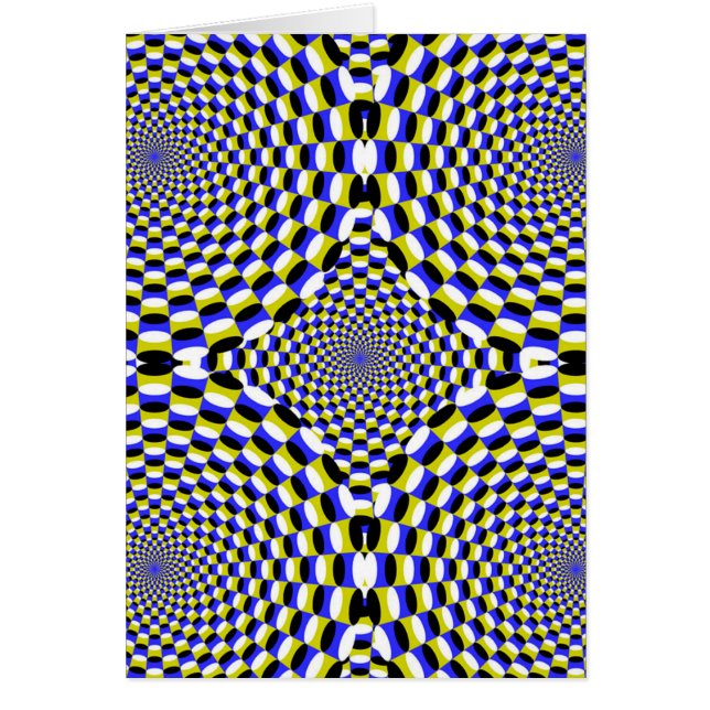 Expandera optisk Illusion Hälsningskort (Framsidan)