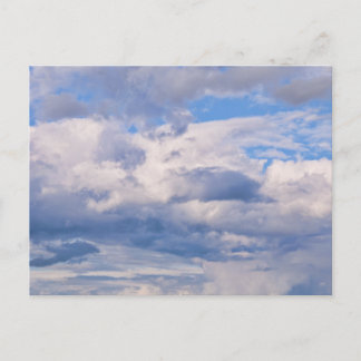 Expansiv Blå himmel, olika molnformat Vykort