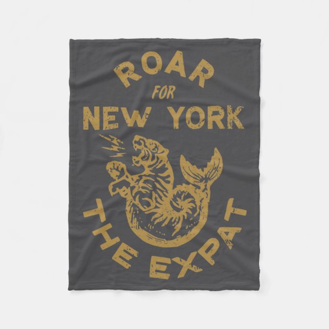 Expat Roar For New York _1  Fleecefilt (Framsidan)