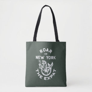 Expat Roar for New York (Grönt) Tygkasse