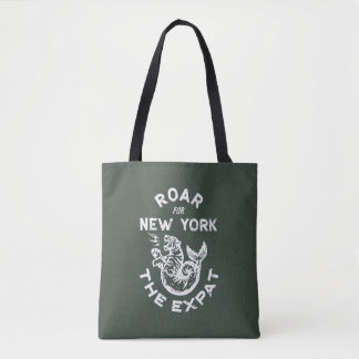 Expat Roar for New York (Grönt) Tygkasse