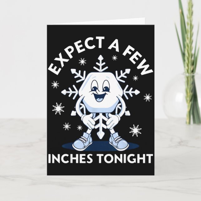 Expect A Few Inches Tonight Funny Snow  Kort (Framsida)